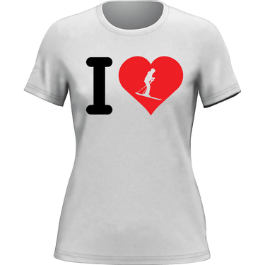 I Love Skiing T-Shirt for Women